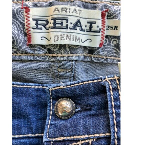 ARIAT Women's Real Denim Bootcut Jeans Size 28 R Dark Wash Riding - Picture 7 of 10